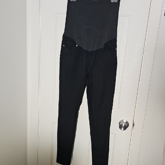 Maternity Black High-Waisted Pants. Size Meduim - Picture 1 of 8